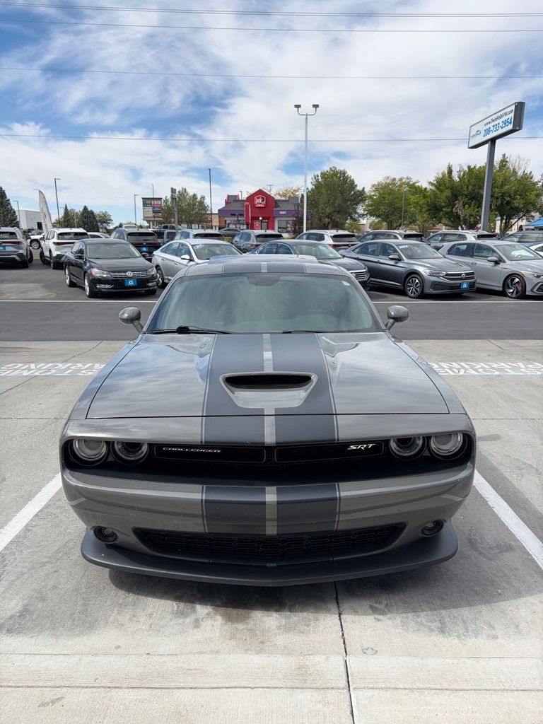 Gray 2017 Dodge Challenger Coupe Rear-Wheel Drive 6-Speed Manual