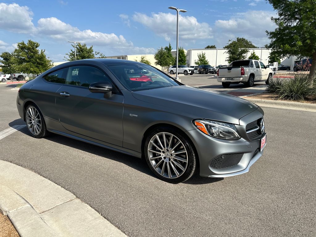 designo Selenite Gray Magno 2018 Mercedes-Benz C-Class AMG C 43 Coupe 4MATIC Coupe All-Wheel Drive 9-Speed Automatic