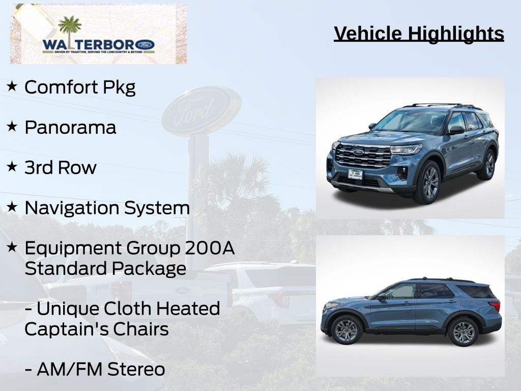 2026 Ford Explorer Active Blue at Walterboro Ford