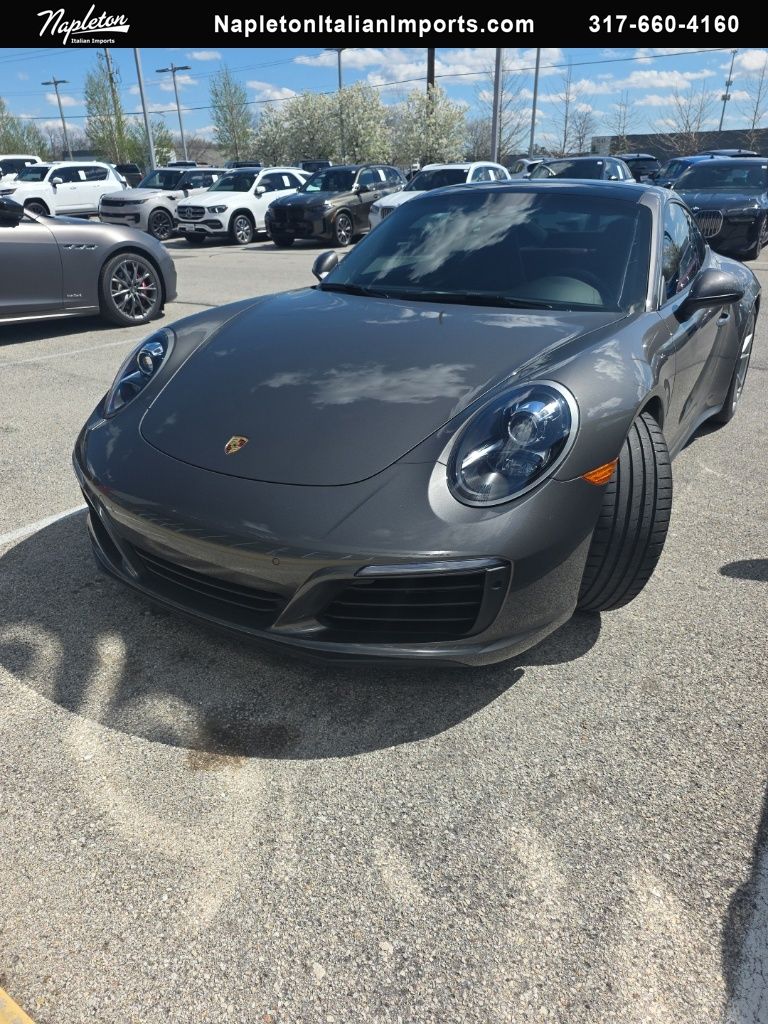 Gray (Agate Grey Metallic) 2019 Porsche 911 Carrera 4S Coupe AWD Coupe All-Wheel Drive 7-Speed Automatic