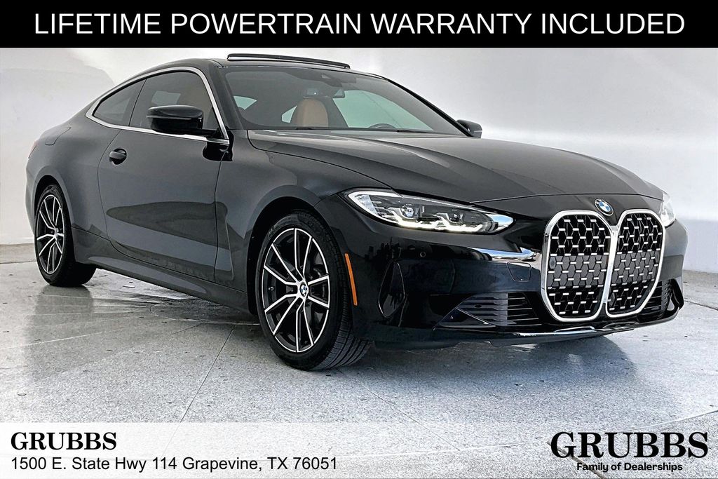 Jet Black 2024 BMW 4 Series Coupe All-Wheel Drive 8-Speed Automatic