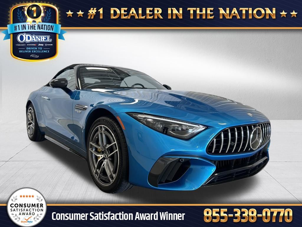 Starling Blue Metallic 2023 Mercedes-Benz SL-Class Convertible All-Wheel Drive 9-Speed Automatic