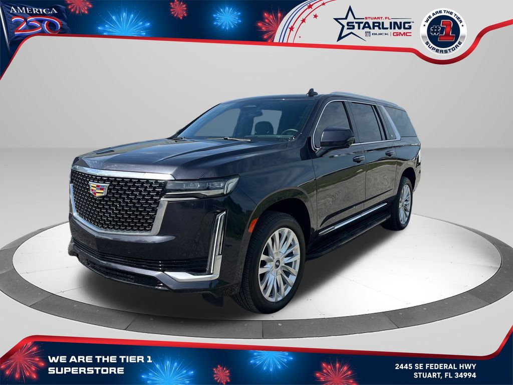 Galactic Gray Metallic 2024 Cadillac Escalade ESV SUV / Crossover Four-Wheel Drive Automatic