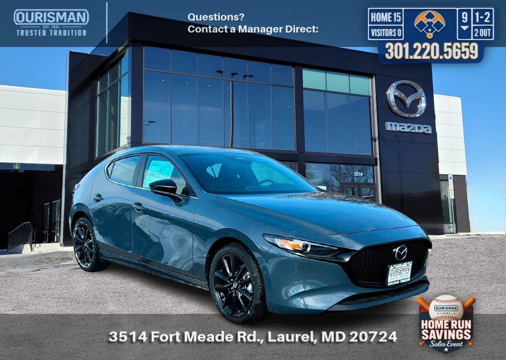 Gray Metallic 2026 Mazda MAZDA3 2.5 S Carbon Edition Hatchback AWD Hatchback All-Wheel Drive 6-Speed Automatic