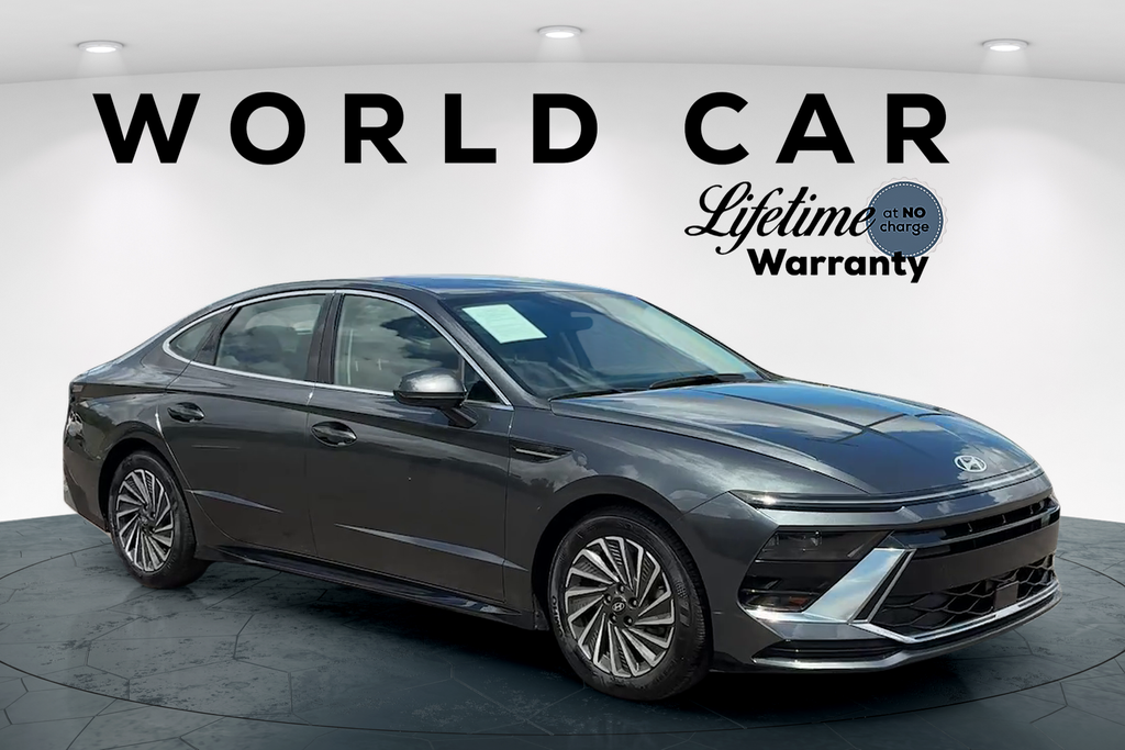 Portofino Gray 2025 Hyundai Sonata Hybrid SEL FWD Sedan Front-Wheel Drive 6-Speed Automatic