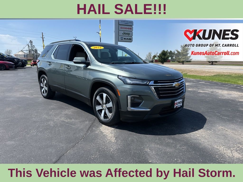 Silver Sage Metallic 2022 Chevrolet Traverse LT Leather AWD SUV / Crossover Four-Wheel Drive 9-Speed Automatic