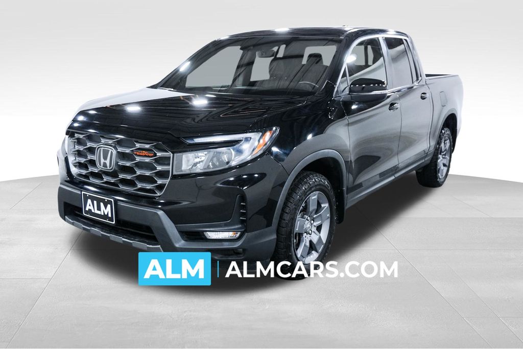 Black 2024 Honda Ridgeline Pickup Truck All-Wheel Drive 9-Speed Automatic