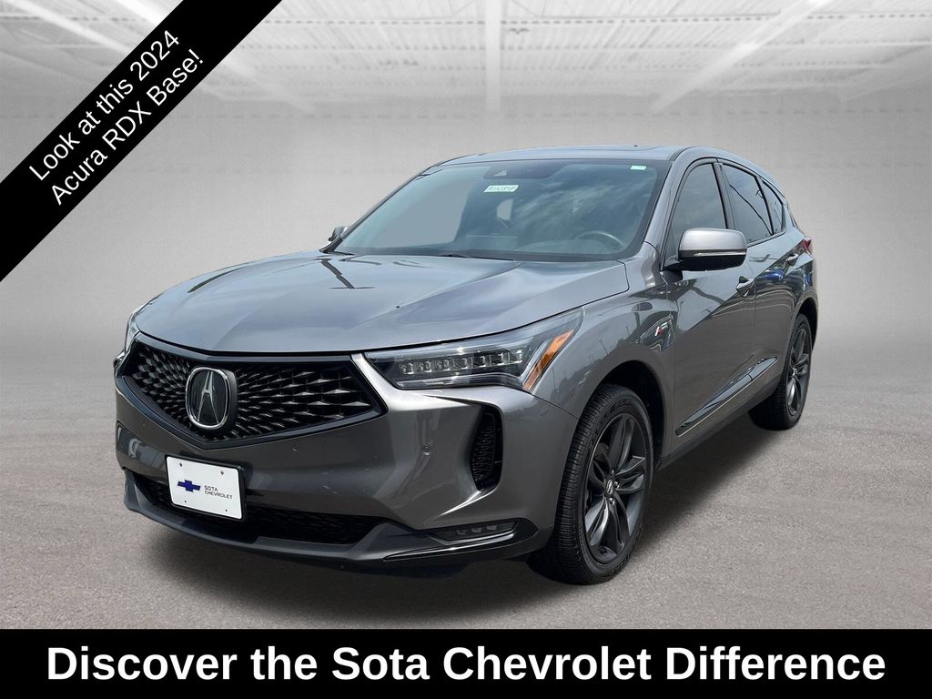 Liquid Carbon Metallic 2024 Acura RDX SUV / Crossover All-Wheel Drive Automatic