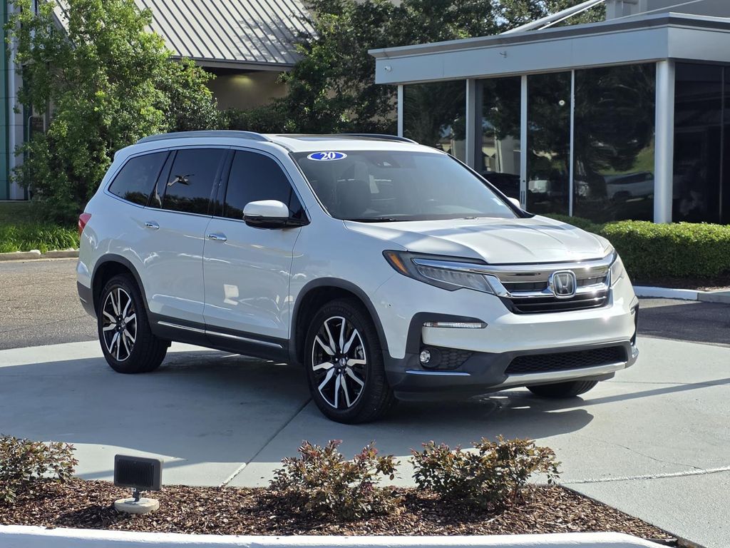 Platinum White Pearl 2020 Honda Pilot SUV / Crossover All-Wheel Drive 9-Speed Automatic