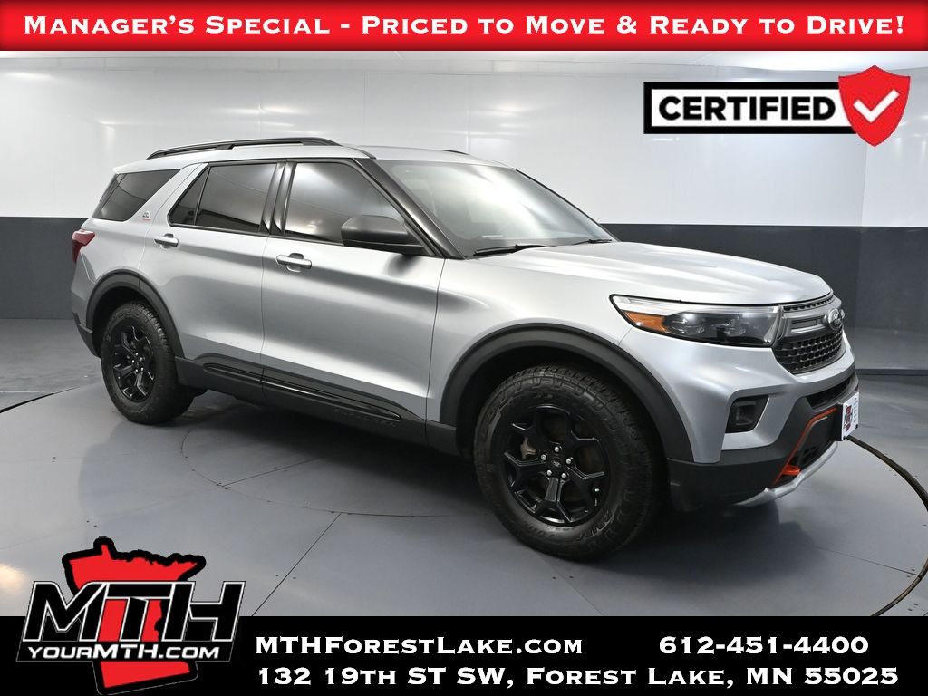 Iconic Silver Metallic 2023 Ford Explorer Timberline AWD SUV / Crossover All-Wheel Drive Automatic