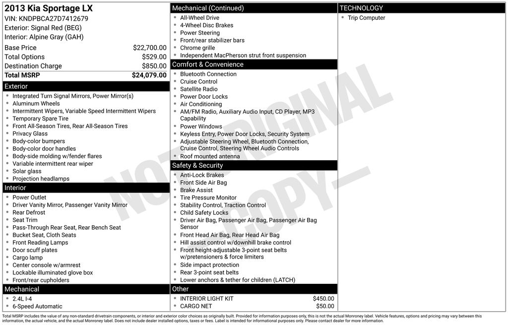 2013 Kia Sportage LX