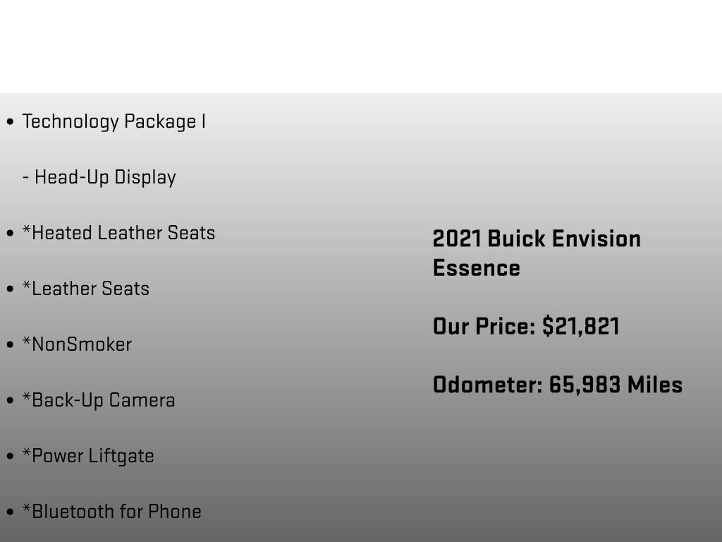 2021 Buick Envision Essence Blue at Honda North