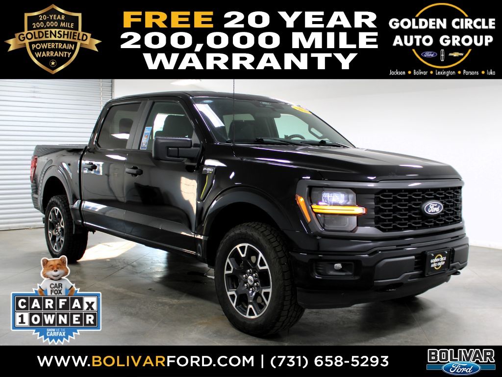 Agate Black Metallic 2024 Ford F-150 Pickup Truck Four-Wheel Drive Automatic