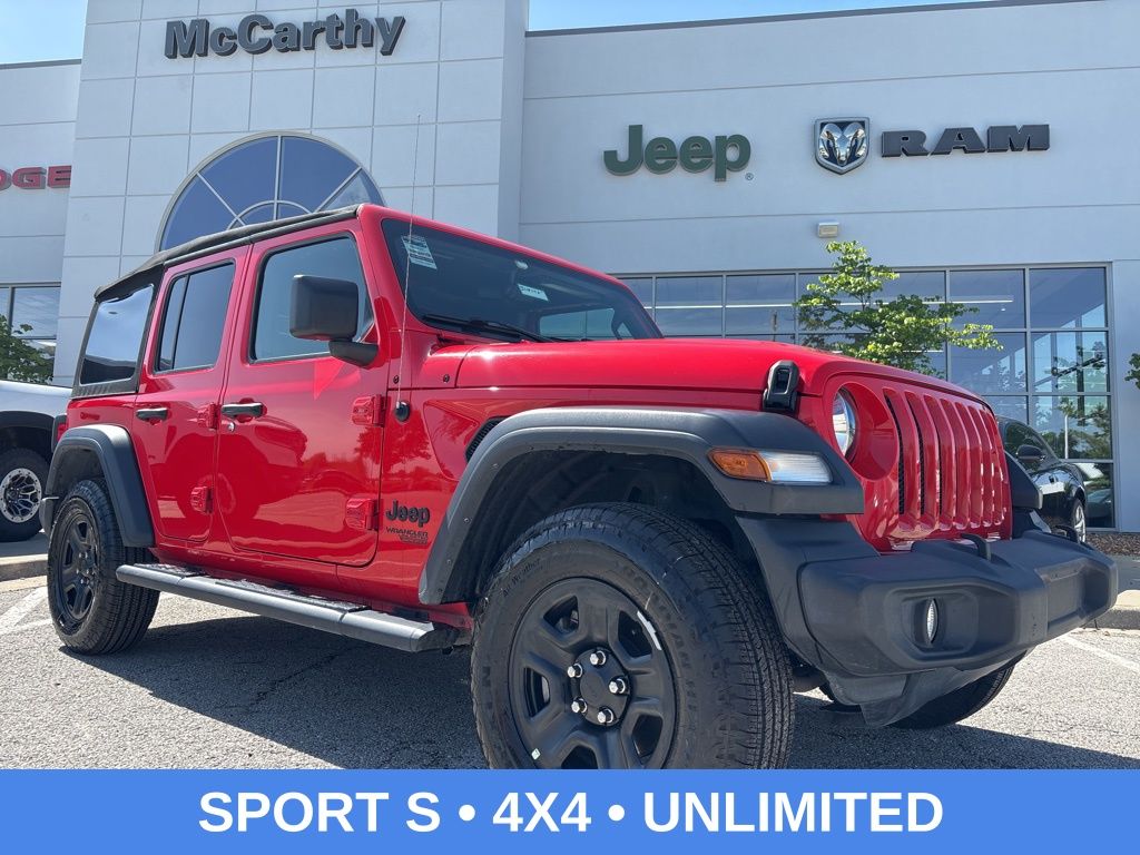 Red Clearcoat 2021 Jeep Wrangler SUV / Crossover Four-Wheel Drive 8-Speed Automatic
