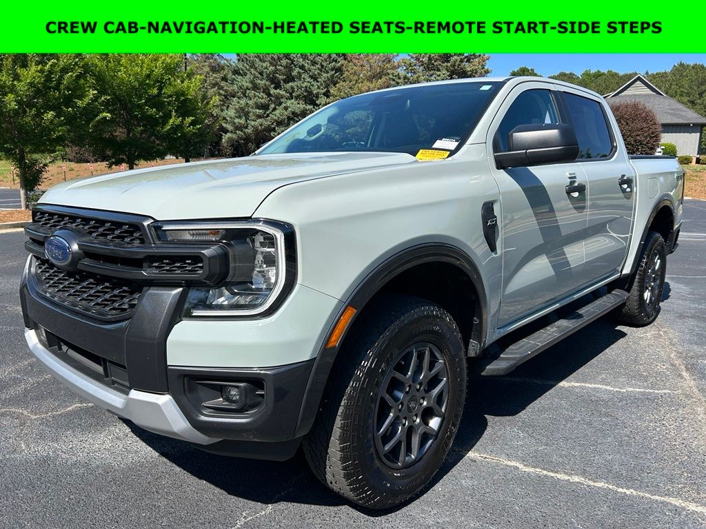 Cactus Gray 2024 Ford Ranger XLT SuperCrew RWD Pickup Truck 4X2 Automatic
