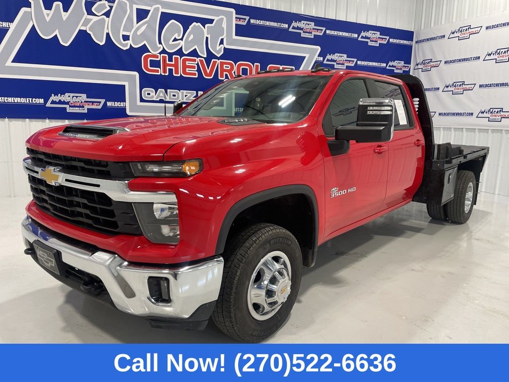 Red Hot 2024 Chevrolet Silverado 3500HD LT Crew Cab LB 4WD Pickup Truck Four-Wheel Drive Automatic