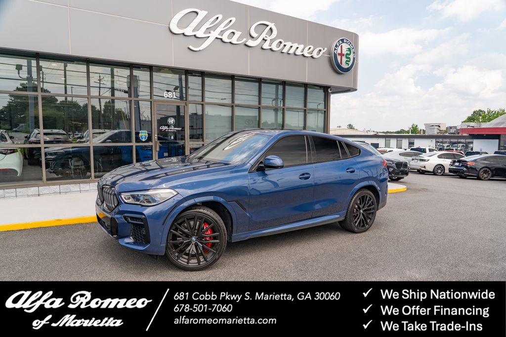 Phytonic Blue Metallic 2023 BMW X6 M50i AWD SUV / Crossover All-Wheel Drive 8-Speed Automatic