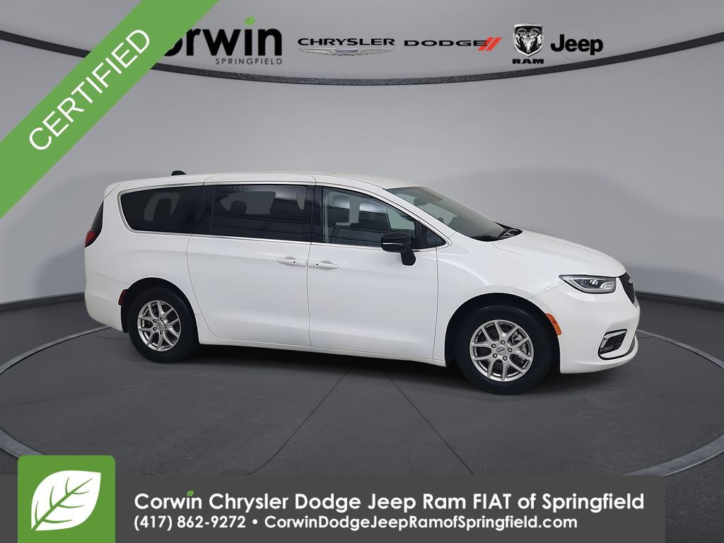 Bright White Clearcoat 2024 Chrysler Pacifica Touring L FWD Minivan Front-Wheel Drive 9-Speed Automatic