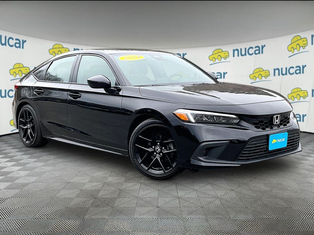 Black 2024 Honda Civic Hatchback Sport FWD Hatchback Front-Wheel Drive Continuously Variable Transmission