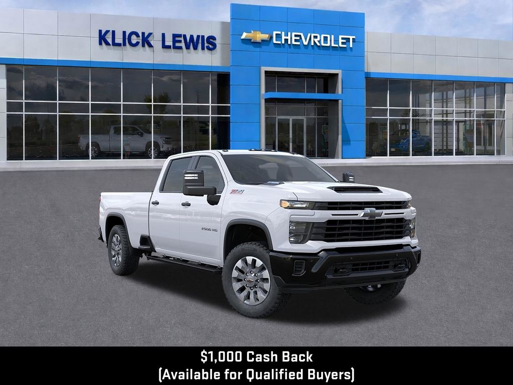 2026 Chevrolet Silverado 2500HD Custom White at Klick Lewis Buick Chevrolet