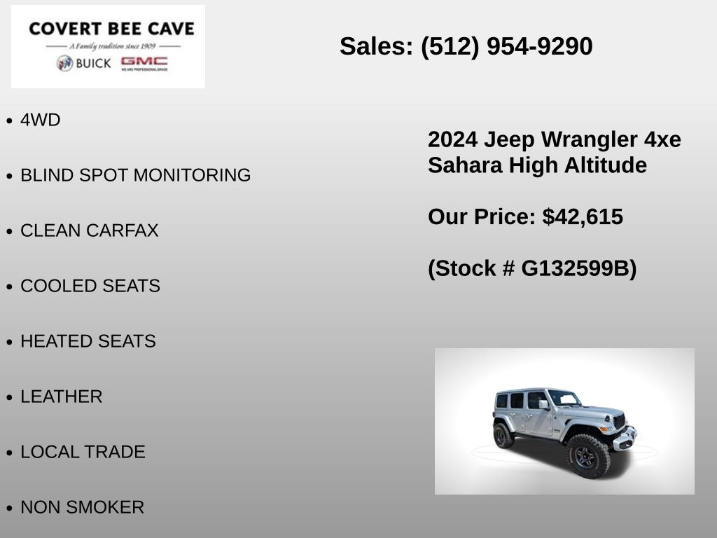 Used Car 2024 Jeep Wrangler  High Altitude 4xe For Sale Under $50,000 In Austin, Texas