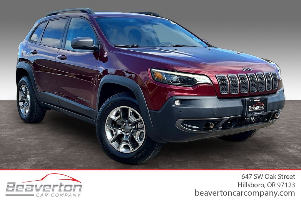 Velvet Red Pearlcoat 2019 Jeep Cherokee SUV / Crossover Four-Wheel Drive 9-Speed Automatic