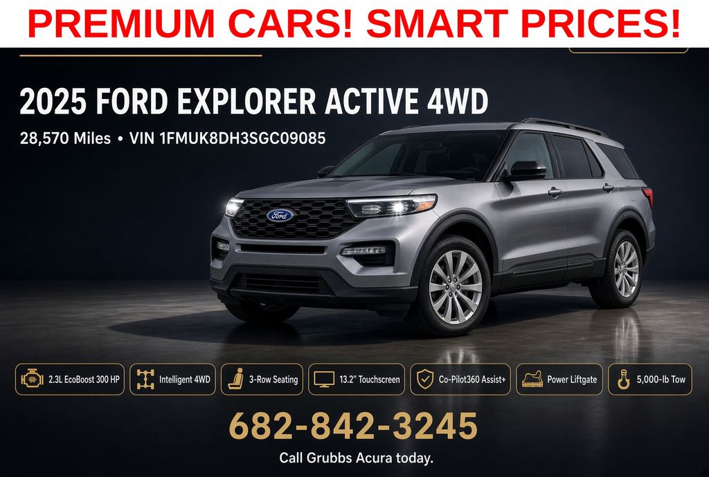 Carbonized Gray Metallic 2025 Ford Explorer SUV / Crossover All-Wheel Drive Automatic