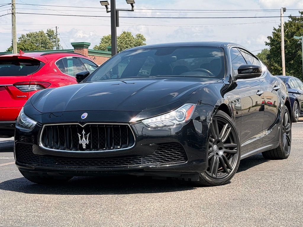 Black 2017 Maserati Ghibli Sedan Rear-Wheel Drive 8-Speed Automatic