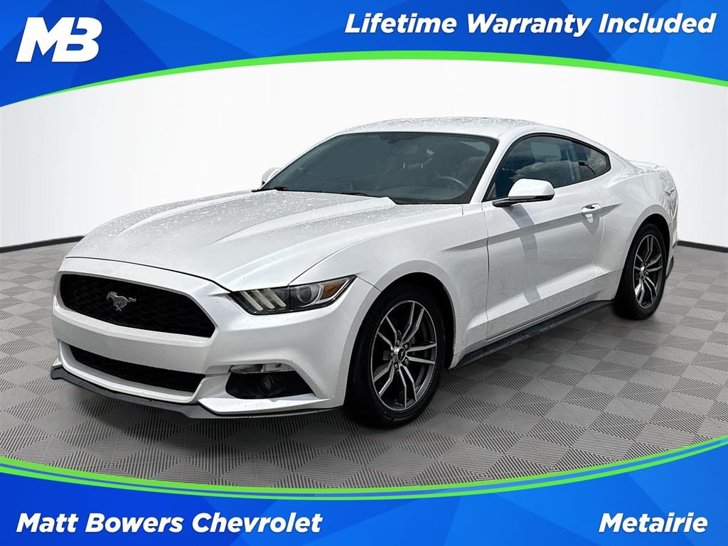 White Platinum Clearcoat Metallic 2017 Ford Mustang Coupe Rear-Wheel Drive 6-Speed Automatic