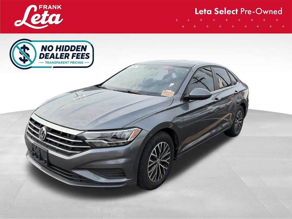 Platinum Gray Metallic 2019 Volkswagen Jetta Sedan Front-Wheel Drive 8-Speed Automatic