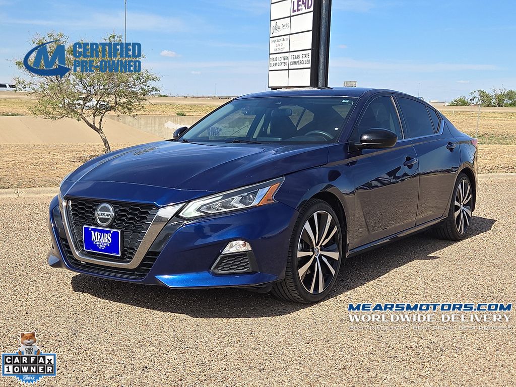Deep Blue Pearl 2022 Nissan Altima 2.5 SR FWD Sedan Front-Wheel Drive Continuously Variable Transmission