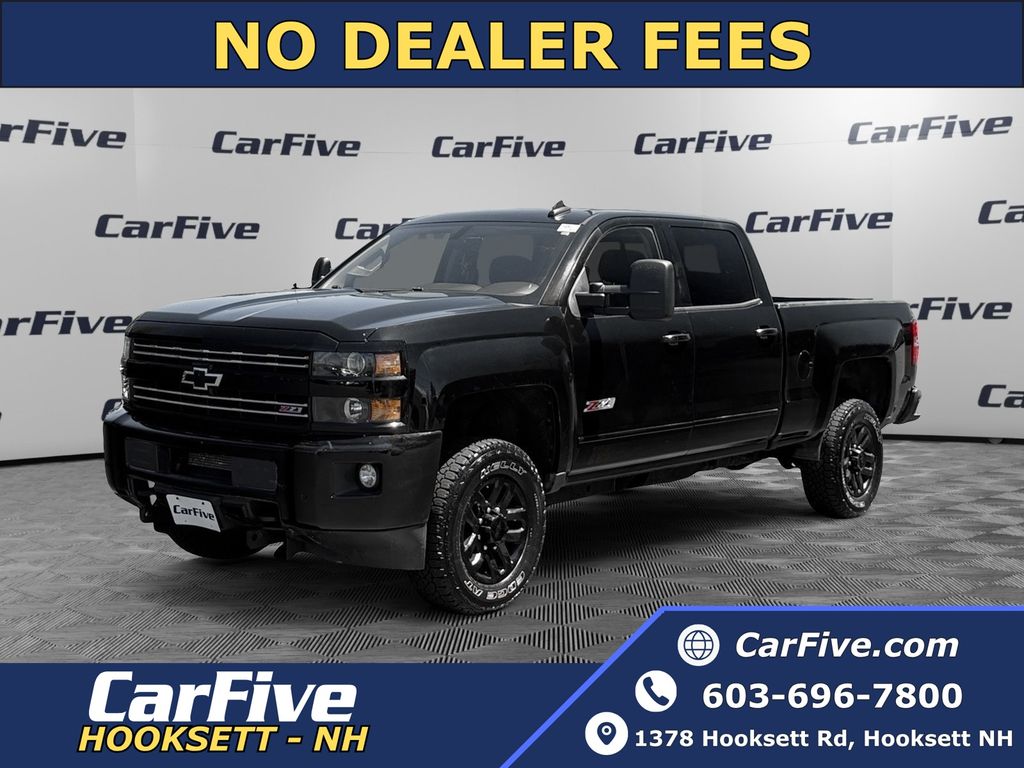 Black 2017 Chevrolet Silverado 2500HD LTZ Crew Cab 4WD Pickup Truck Four-Wheel Drive 6-Speed Automatic Overdrive