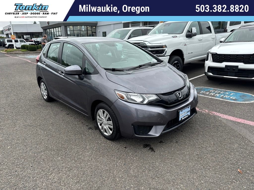 Gray (Modern Steel Metallic) 2015 Honda Fit Hatchback Front-Wheel Drive Continuously Variable Transmission