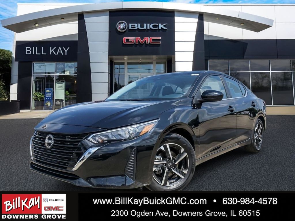Super Black 2025 Nissan Sentra Sedan Front-Wheel Drive Continuously Variable Transmission