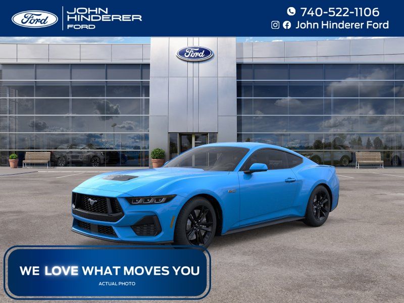 Grabber Blue Metallic 2025 Ford Mustang Coupe Rear-Wheel Drive 6-Speed Manual