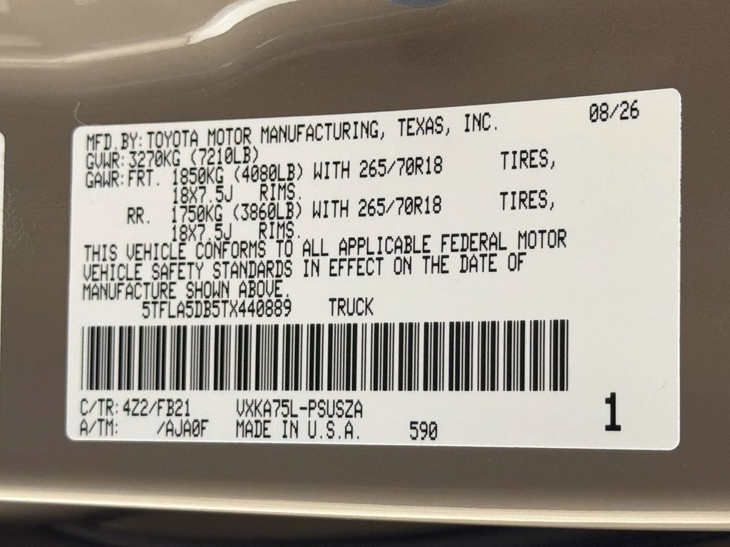 New 2026 Toyota Tundra Truck