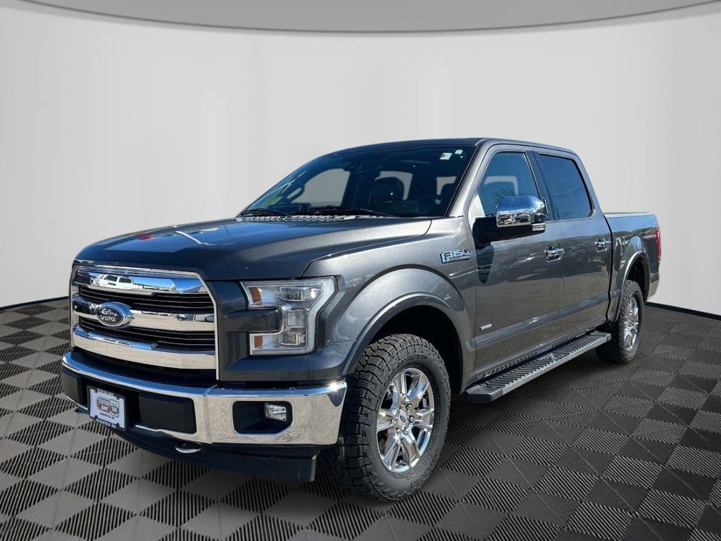 Gray (Magnetic) 2017 Ford F-150 Lariat SuperCrew 4WD Pickup Truck Four-Wheel Drive Automatic