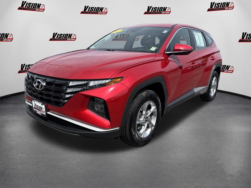Calypso Red 2022 Hyundai Tucson SUV / Crossover All-Wheel Drive 8-Speed Automatic
