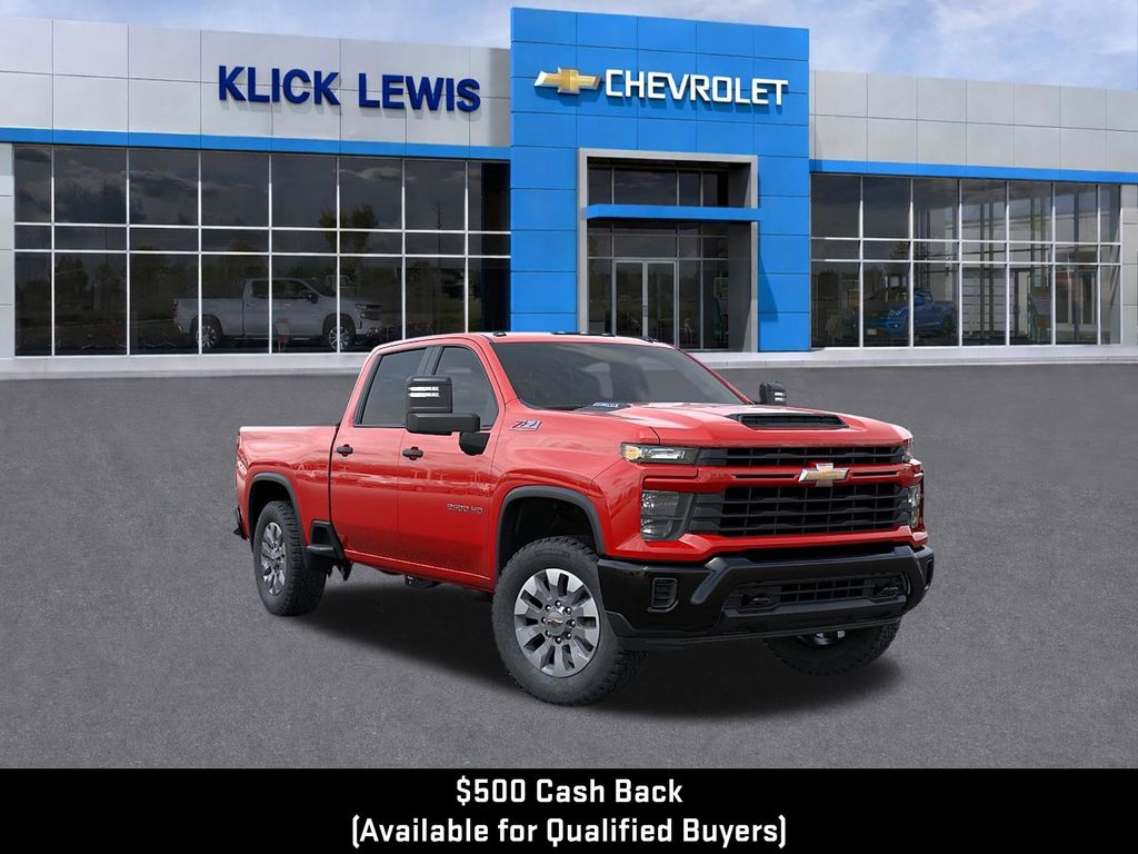2026 Chevrolet Silverado 2500HD Custom Red at Klick Lewis Buick Chevrolet