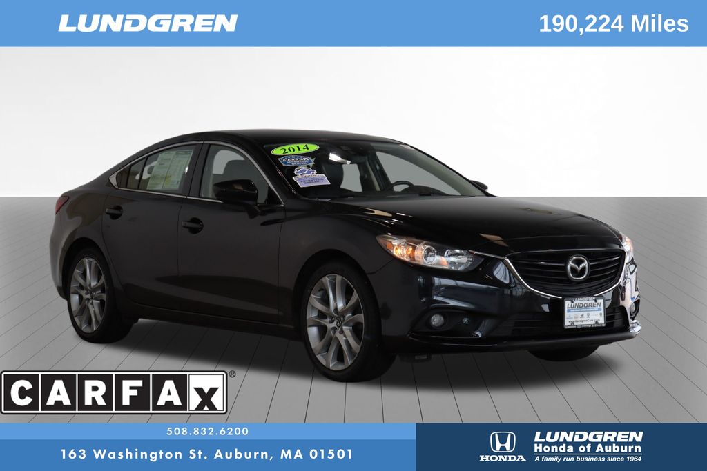 Jet Black 2014 Mazda MAZDA6 Sedan Front-Wheel Drive 6-Speed Automatic