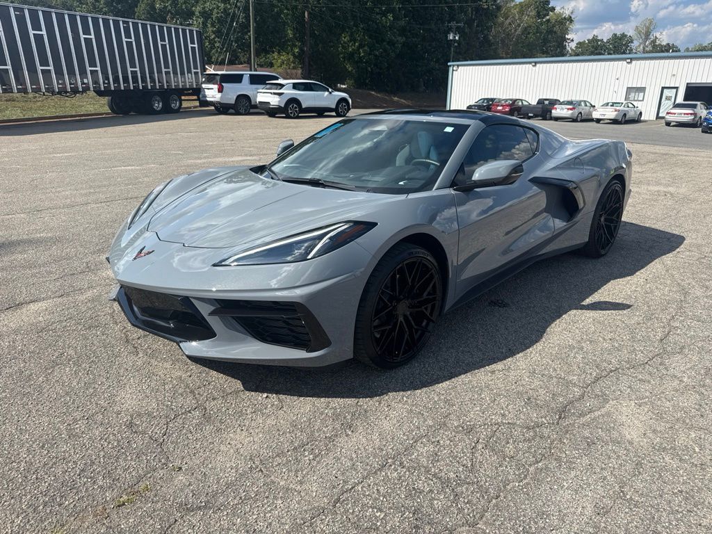 Sea Wolf Gray Tricoat 2024 Chevrolet Corvette Coupe Rear-Wheel Drive 8-Speed Dual Clutch