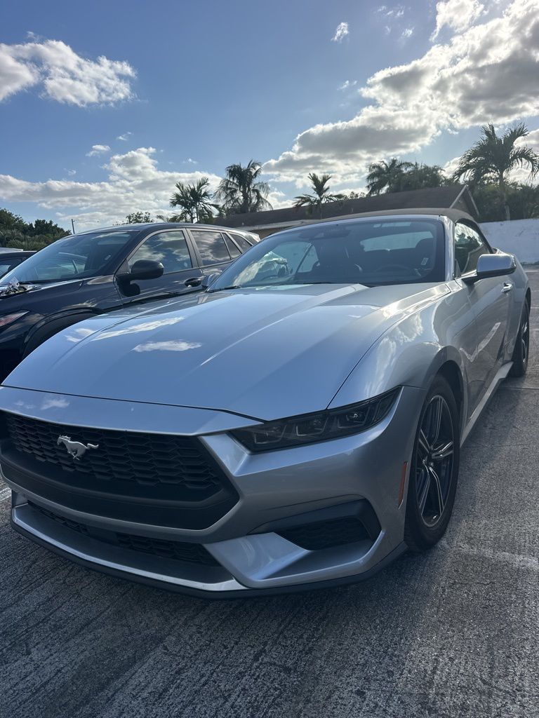 Silver Metallic 2025 Ford Mustang EcoBoost Premium Convertible RWD Convertible Rear-Wheel Drive Automatic