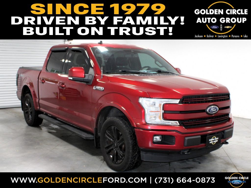 Ruby Red Metallic Tinted Clearcoat 2019 Ford F-150 Lariat SuperCrew 4WD Pickup Truck Four-Wheel Drive Automatic