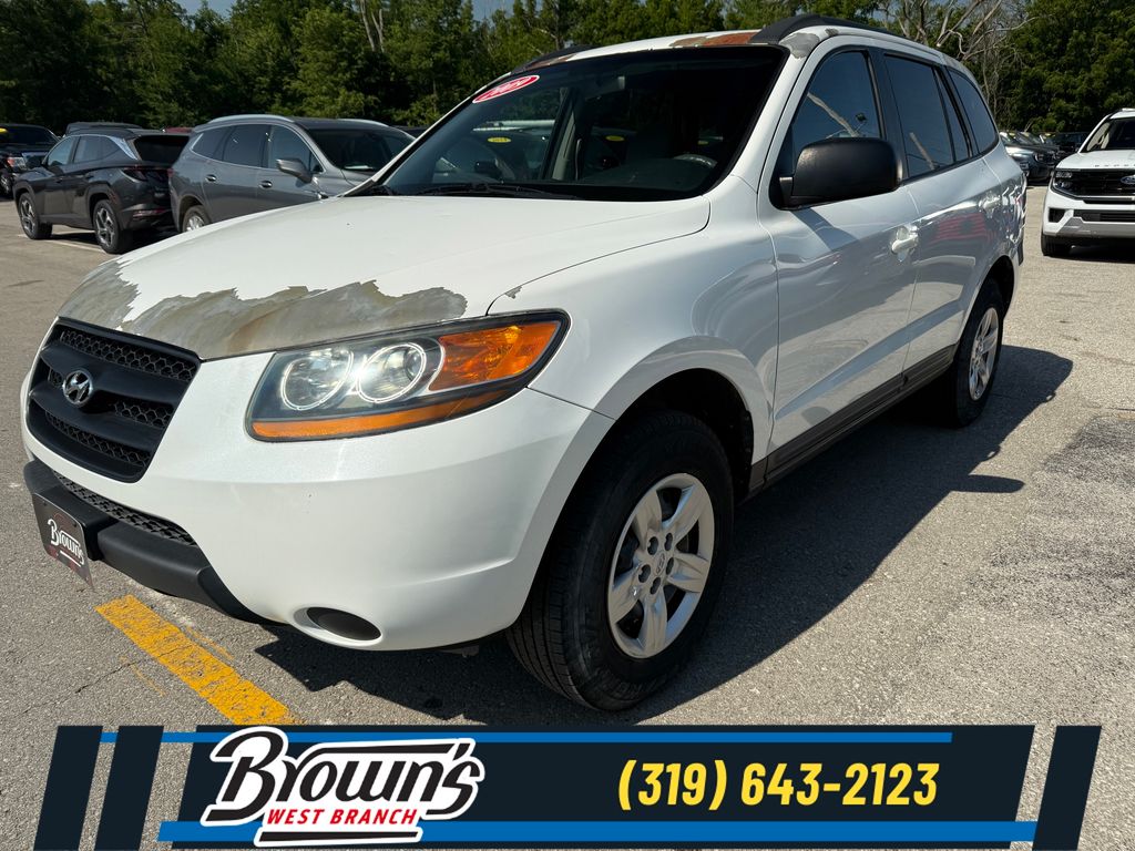 Pearl White 2009 Hyundai Santa Fe SUV / Crossover Front-Wheel Drive 4-Speed Automatic