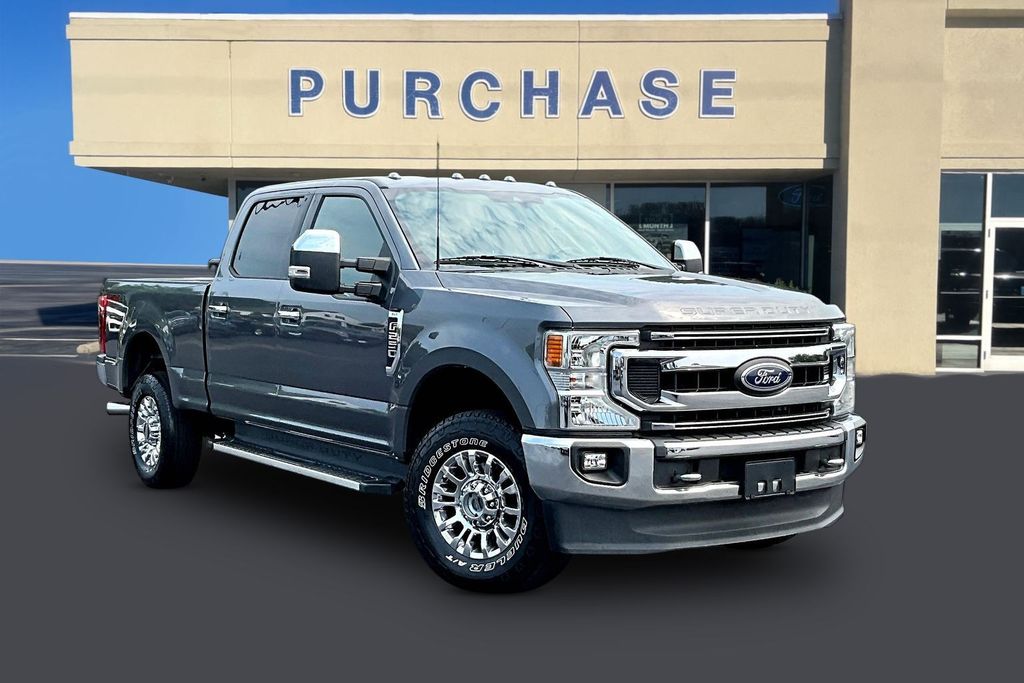 Gray Metallic 2022 Ford F-250 Super Duty Pickup Truck Four-Wheel Drive Automatic