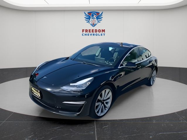 Black 2019 Tesla Model 3 Sedan All-Wheel Drive 1-Speed Automatic