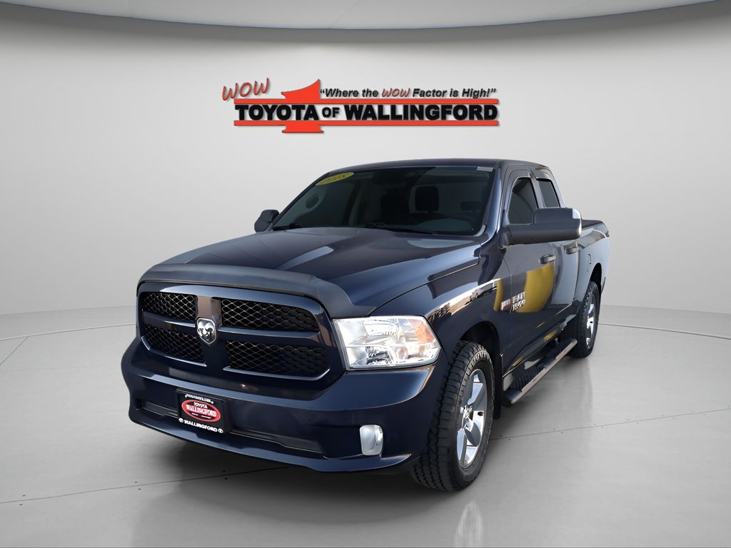 True Blue Pearlcoat 2018 RAM 1500 Express Quad Cab 4WD Pickup Truck Four-Wheel Drive 8-Speed Automatic