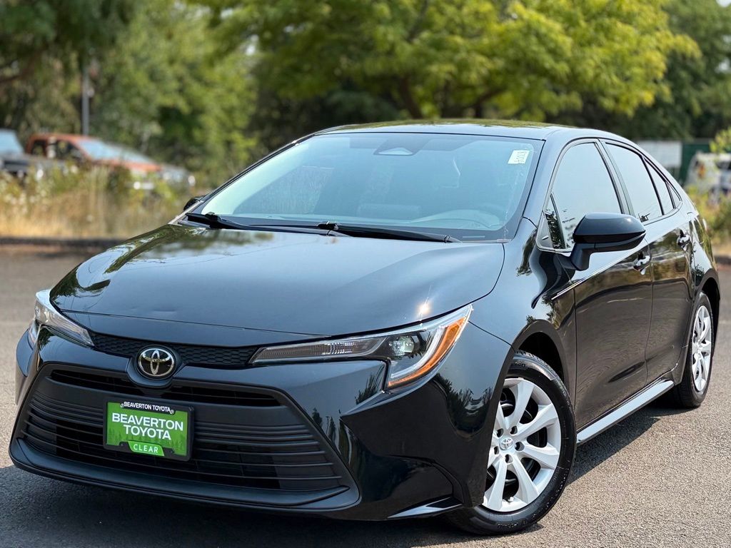 Midnight Black Metallic 2024 Toyota Corolla Sedan Front-Wheel Drive Continuously Variable Transmission