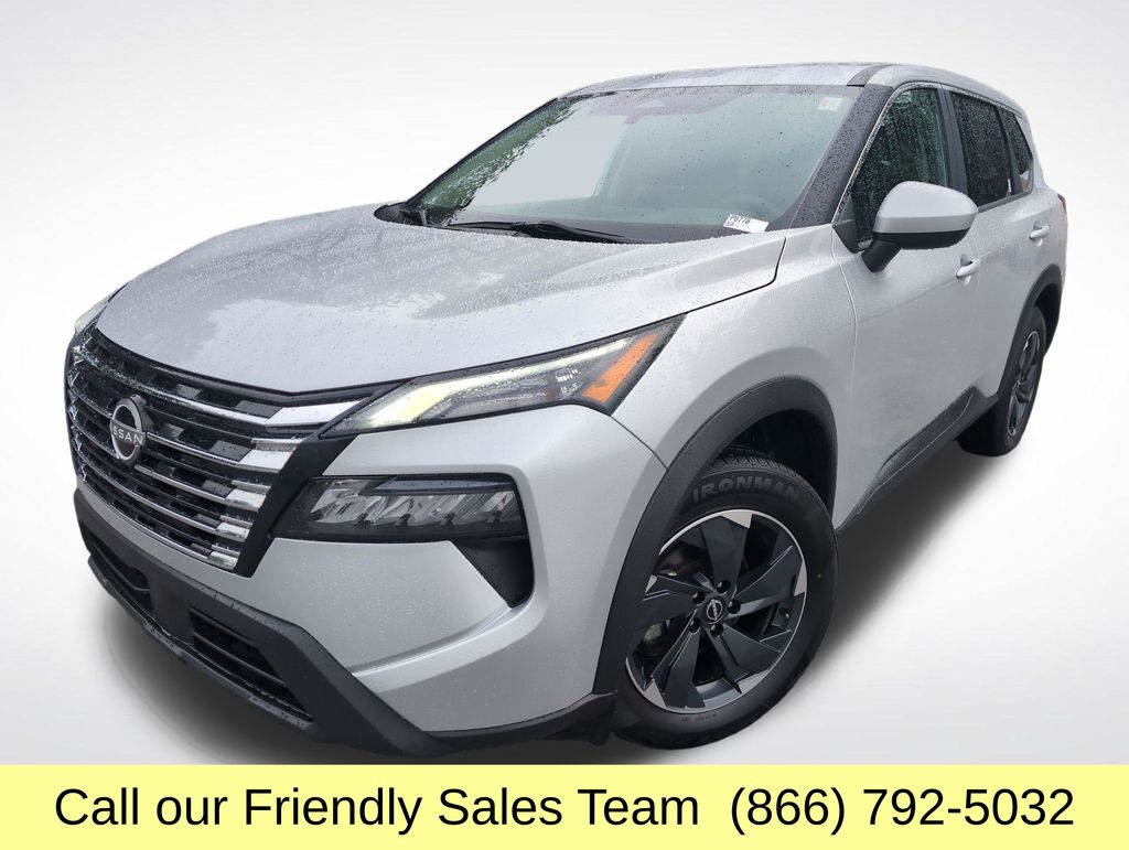 Brilliant Silver Metallic 2024 Nissan Rogue SUV / Crossover All-Wheel Drive Continuously Variable Transmission