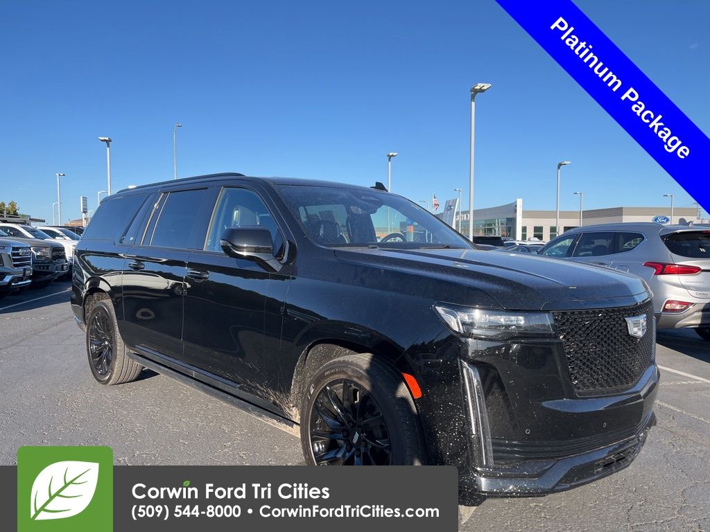 Black Raven 2022 Cadillac Escalade ESV Sport Platinum 4WD SUV / Crossover Four-Wheel Drive Automatic